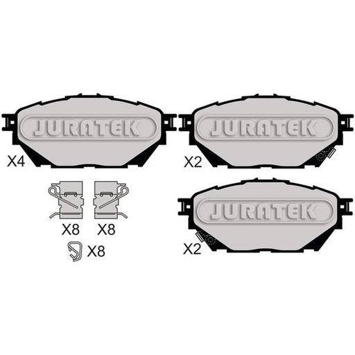 Juratek Front Brake Pad Set JCP8072
