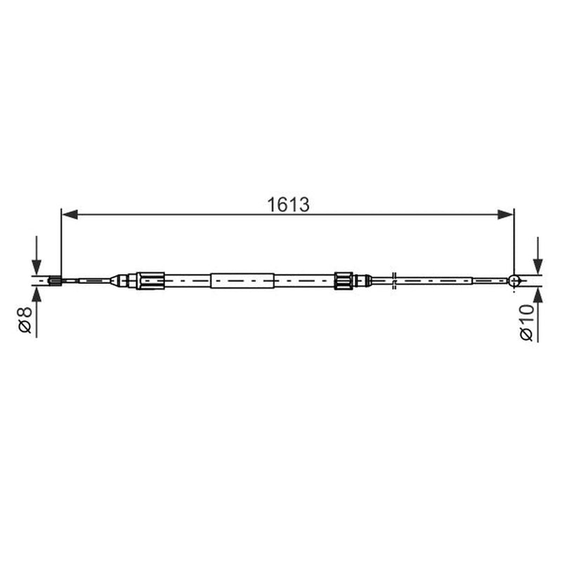 Bosch Handbrake Cable Left Rear 1 987 477 987
