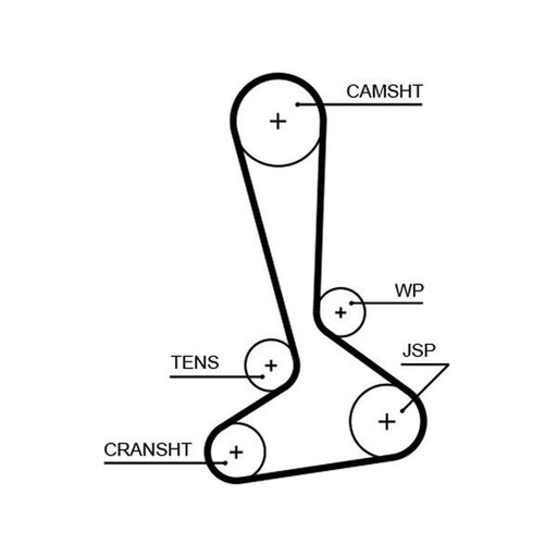 Gates Timing Belt Cambelt 171 Teeth 5645XS