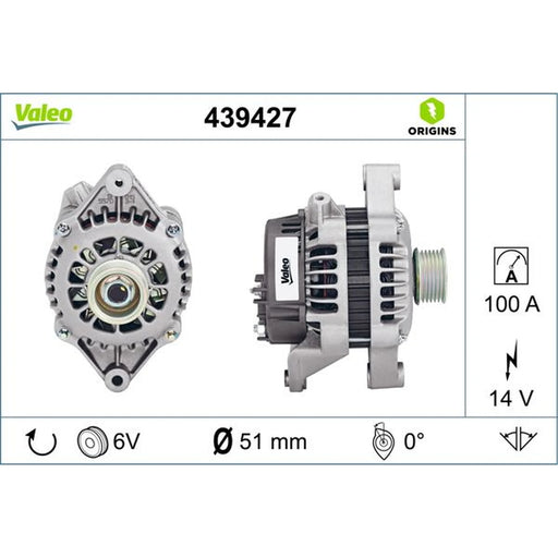 Valeo Car Alternator 12V 439427