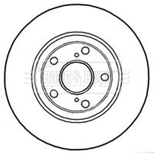 Borg & Beck 2 x Vented Front Brake Discs BBD4745