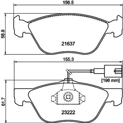 Mintex Front Brake Pad Set MDB1951