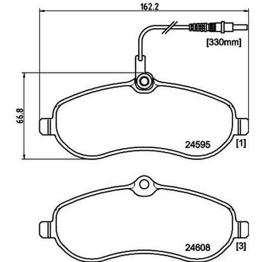 Mintex Front Brake Pad Set MDB2901