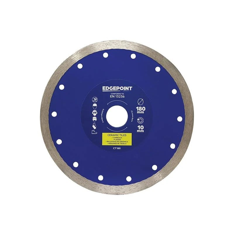 EdgePoint CT180 Tile Cutting Diamond Blade 180mm - EDGDBCT180