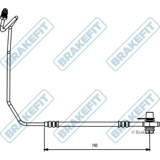 Apec Brake Hydraulic Hose Line Rear Right BHO4315