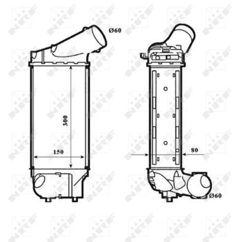 NRF Intercooler (Charge Air Cooler) 30195