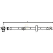 NAPA Brake Hydraulic Hose Line Front NBH1101