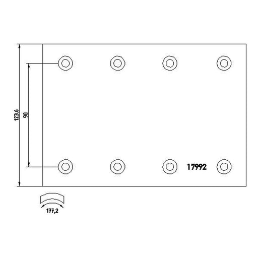 Textar Textar Cv Brake Lining Set 1799202