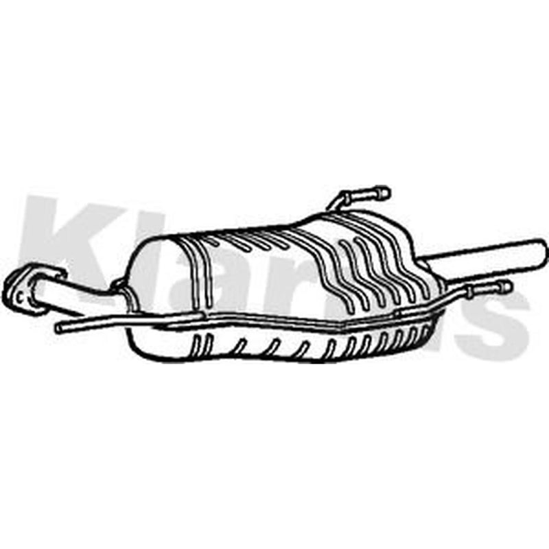 Klarius Box With Tail Pipe Rear GM481V