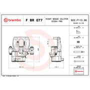 Brembo Brake Caliper Assembly FBR077