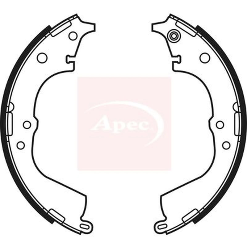 Apec Brake Shoe Set Axle Kit SHU564