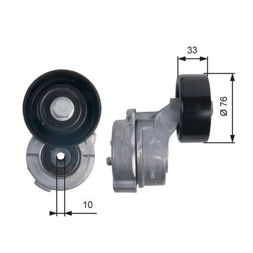 Gates Auxiliary Belt Tensioner T39134