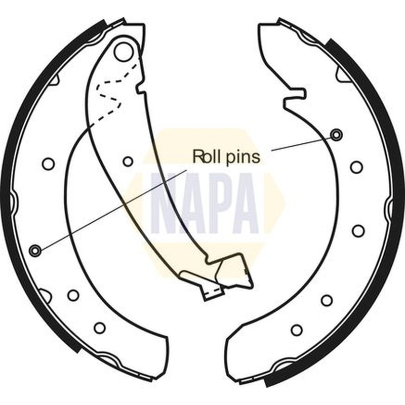 NAPA Brake Shoe Set Axle Kit NBS1025
