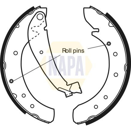 NAPA Brake Shoe Set Axle Kit NBS1025