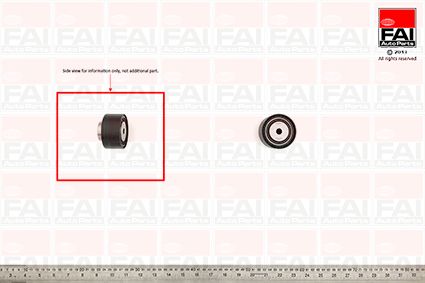 FAI Timing Belt Deflection Pulley/Guide Pulley OD ID Wide