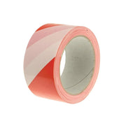 Faithfull Economy Self-Adhesive Hazard Tape Red/White 50mm x 33m - FAITAPEHAZER
