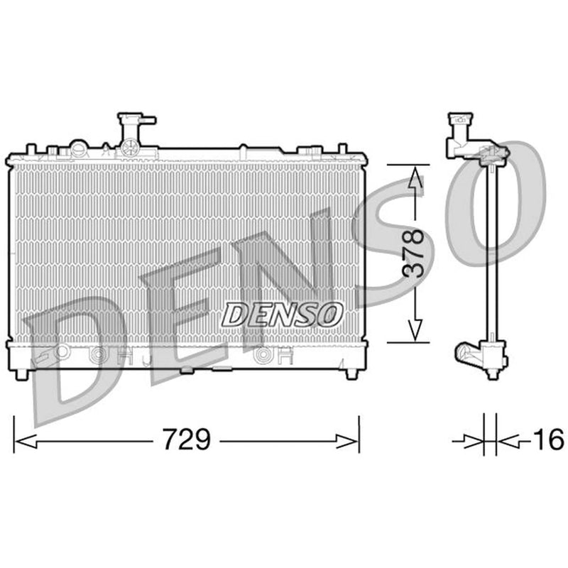 Denso Engine Radiator DRM44026