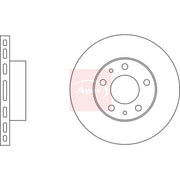 Apec 2 x Vented Front Brake Discs DSK644