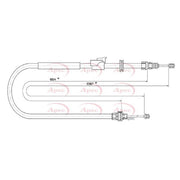 Apec Handbrake Cable Right Rear CAB1026
