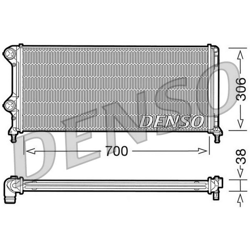 Denso Engine Radiator DRM09060