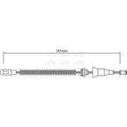 Apec Handbrake Cable Left Rear CAB1453