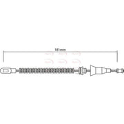 Apec Handbrake Cable Left Rear CAB1453