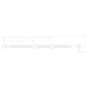Juratek Brake Hydraulic Hose Line Rear JBH1448
