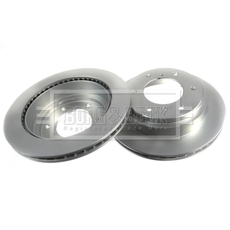 Borg & Beck 2 x Vented Rear Brake Discs BBD4480