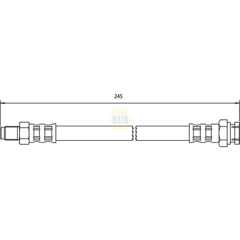 NAPA Brake Hydraulic Hose Line Rear NBH1242