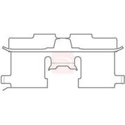 Apec Brake Pad Accessory Fitting Kit Rear KIT1125