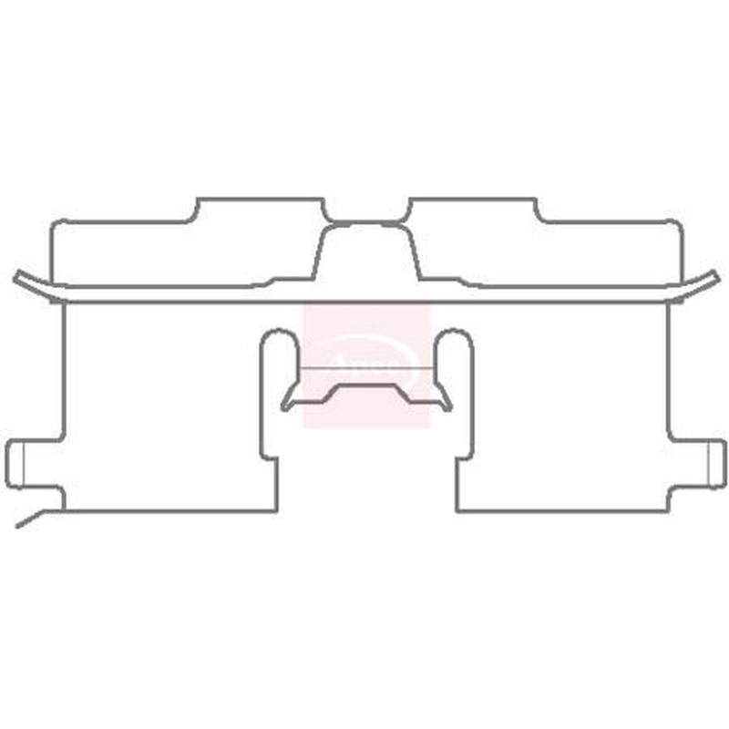 Apec Brake Pad Accessory Fitting Kit Rear KIT1125
