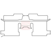 Apec Brake Pad Accessory Fitting Kit Rear KIT1125