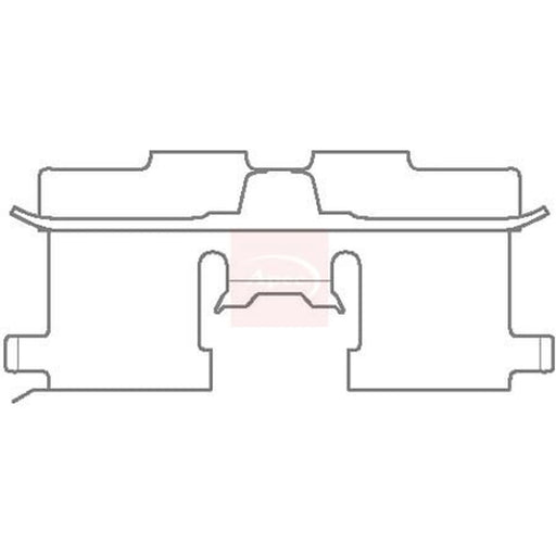 Apec Brake Pad Accessory Fitting Kit Rear KIT1125