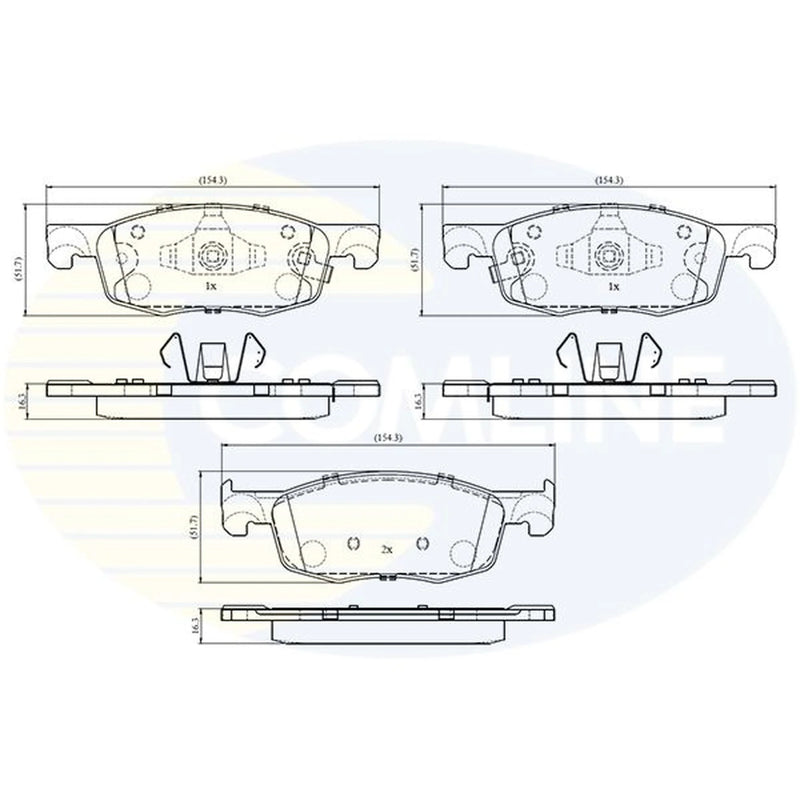 Comline 4 x Front Brake Pad Set CBP34024