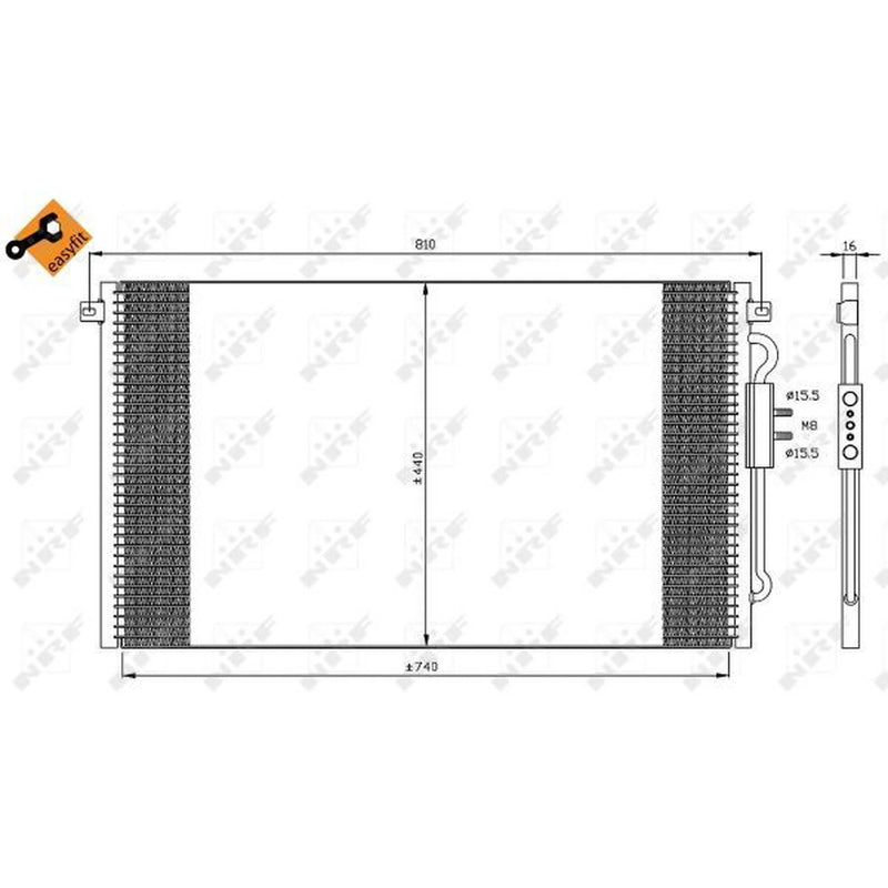 NRF Air Conditioning Condenser 35448