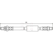 Apec Brake Hydraulic Hose Line Rear HOS3734