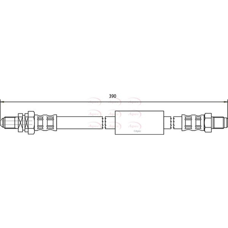 Apec Brake Hydraulic Hose Line Rear HOS3734