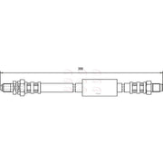 Apec Brake Hydraulic Hose Line Rear HOS3734