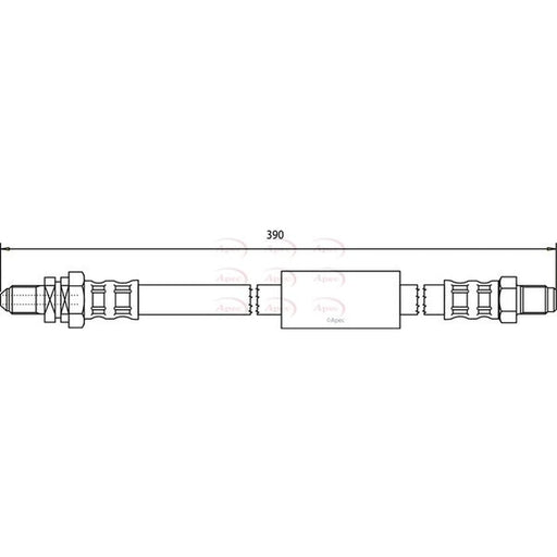 Apec Brake Hydraulic Hose Line Rear HOS3734