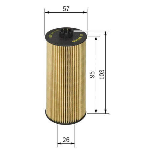 Bosch Car Oil Filter P7006 F026407006 BOSCH  - Town Parts