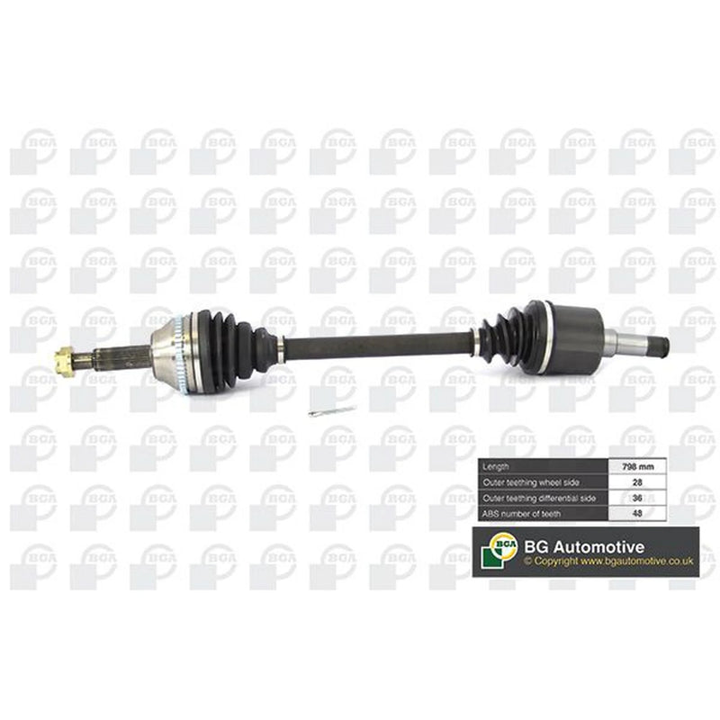 BGA CV Drive Shaft Driveshaft Front Left DS2351LA