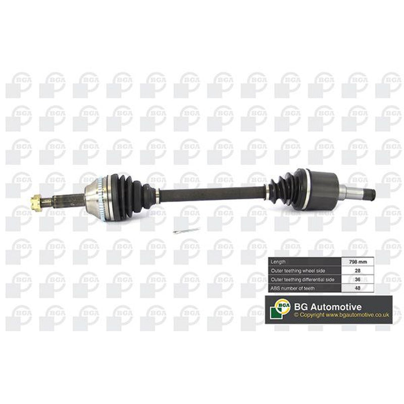 BGA CV Drive Shaft Driveshaft Front Left DS2351LA