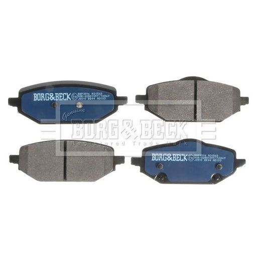 Borg & Beck 4 x Rear Brake Pad Set BBP3016