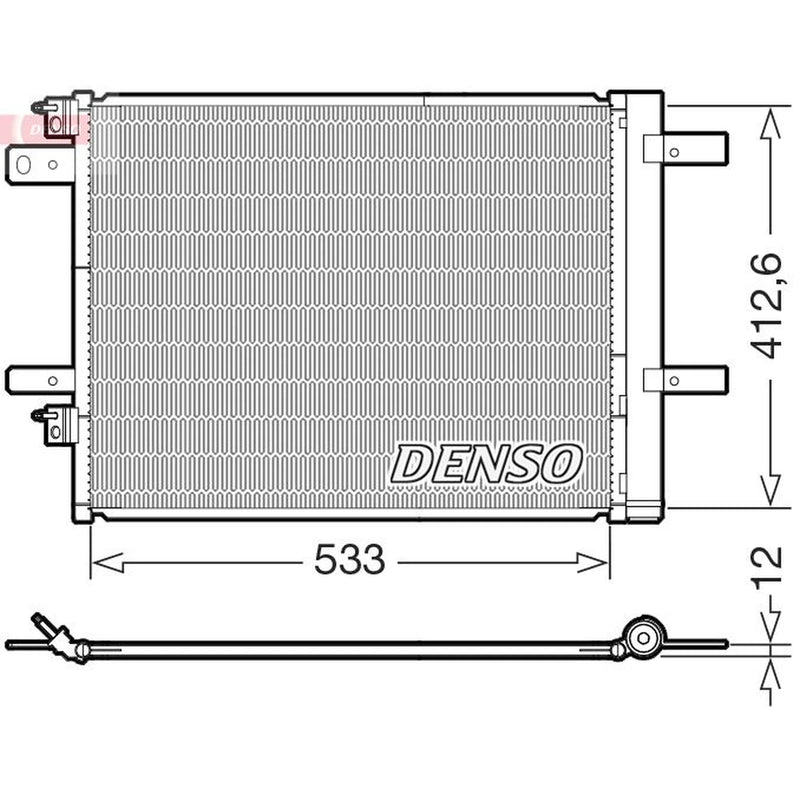 Denso Air Conditioning Condenser DCN21036