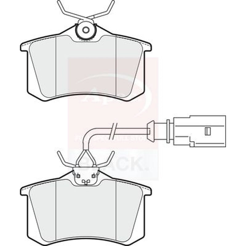 Apec Rear Brake Pad Set PAD1913B