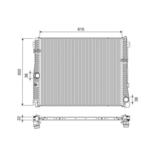 Valeo Engine Radiator 701311