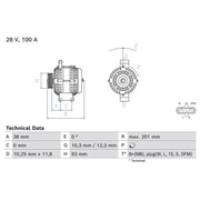 Bosch Car Alternator 12V 0 986 084 520