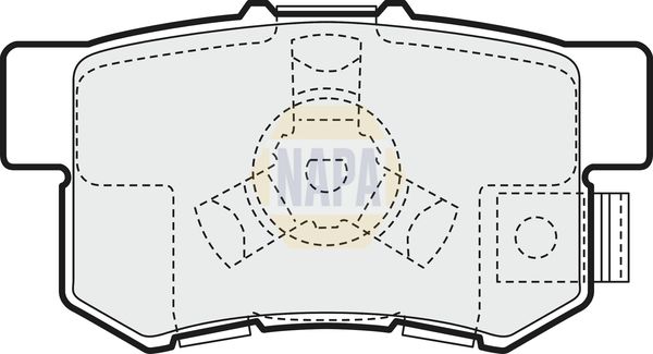 NAPA Front & Rear Pads fits HONDA SUBARU
