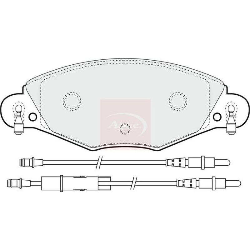 Apec Front Brake Pad Set PAD1283