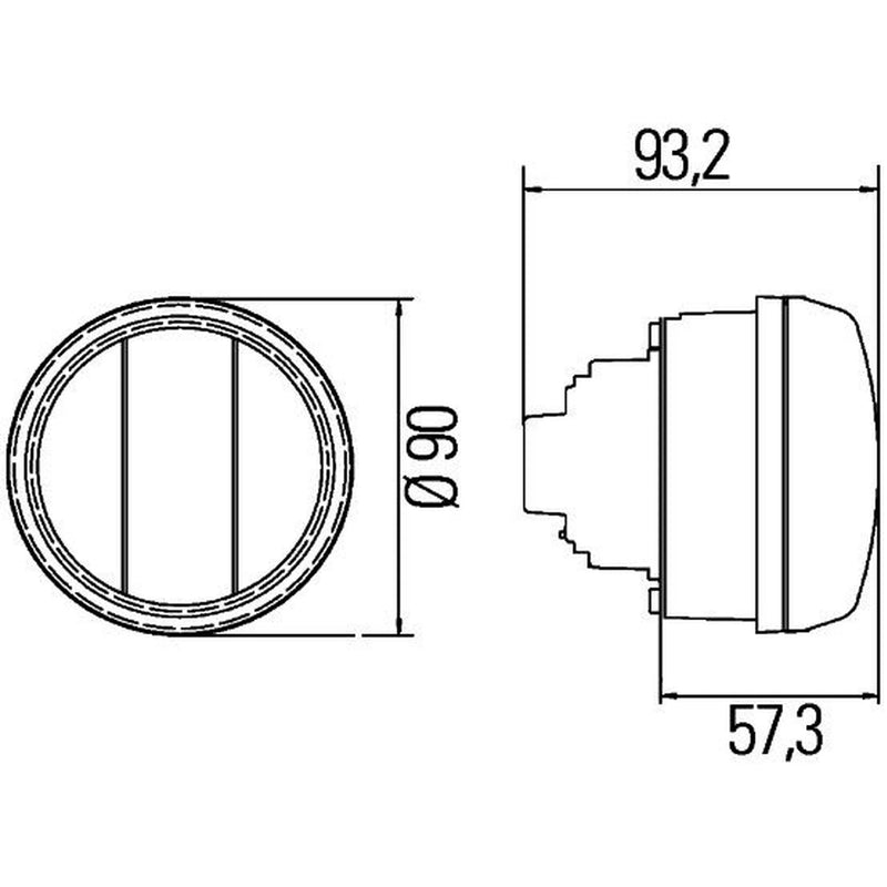 Hella Daytime Running Light P21W both sides 2BE 010 102-101